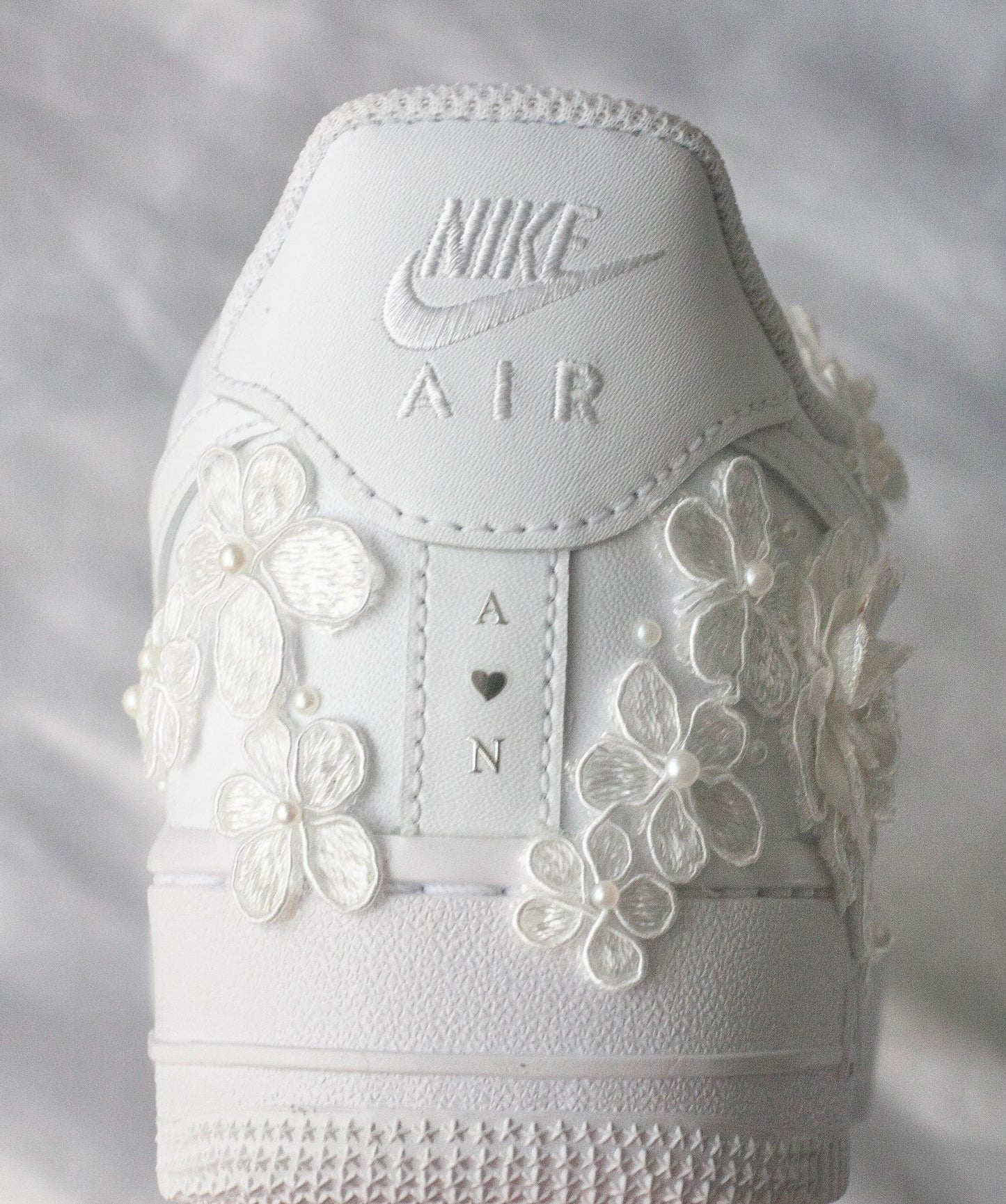 Bespoke Bridal Air Force 1 Floral Luxury Embroidered Sneakers