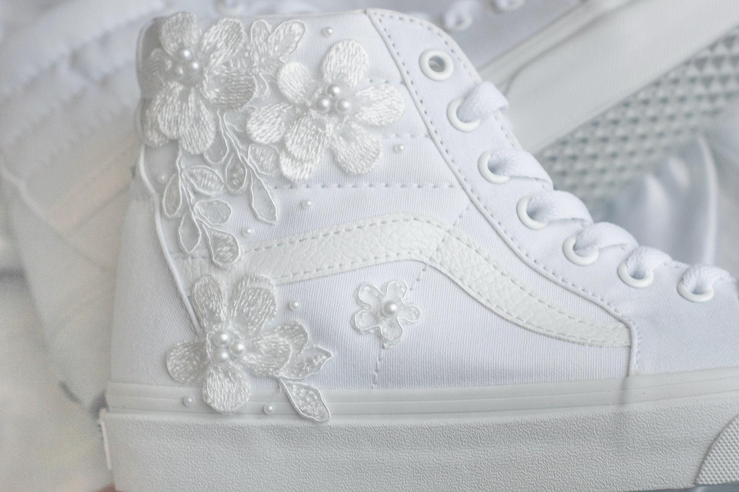 Bespoke Floral Luxury Applique Bridal Vans