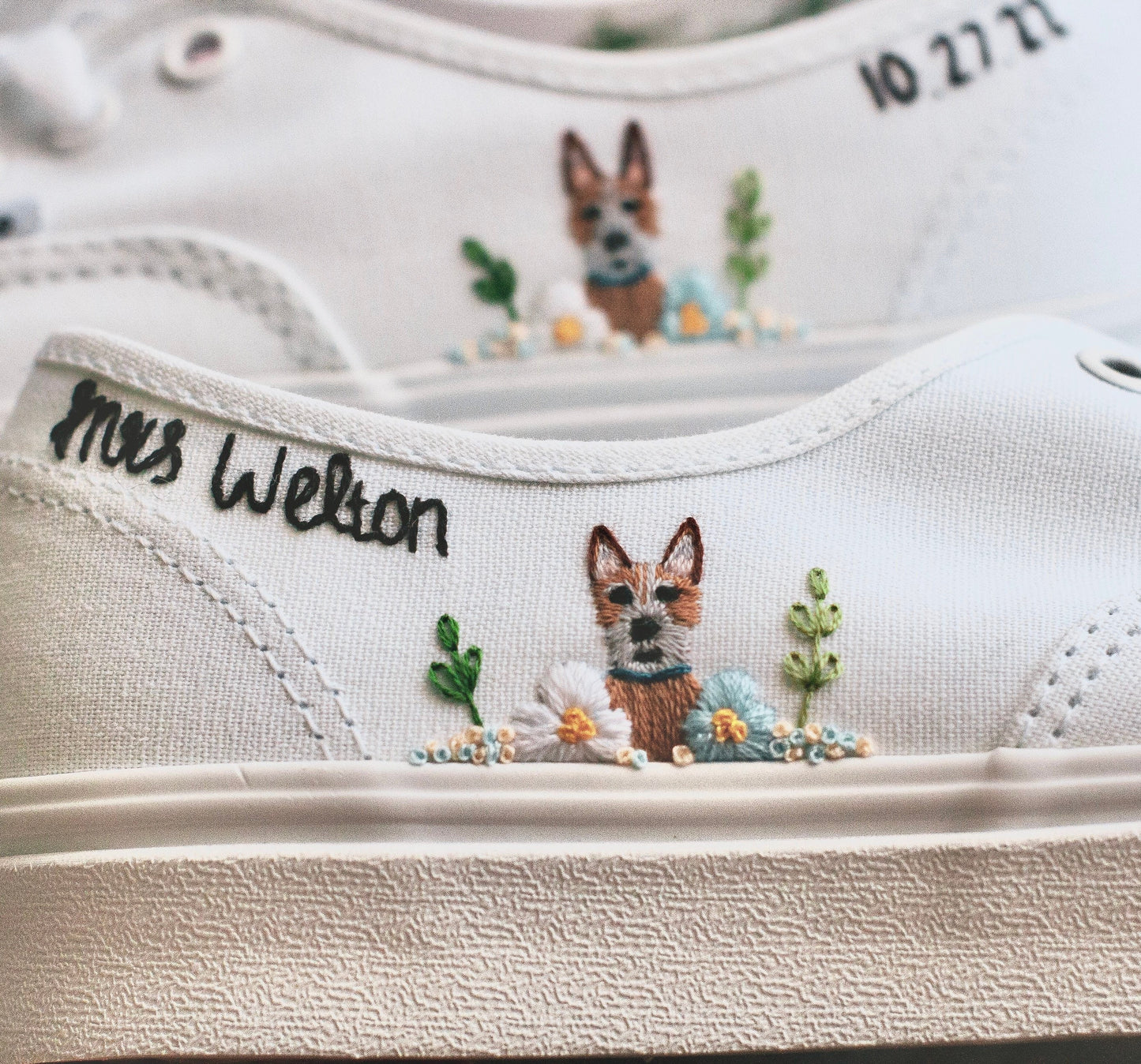 Bespoke Embroidered Pet Bridal Vans