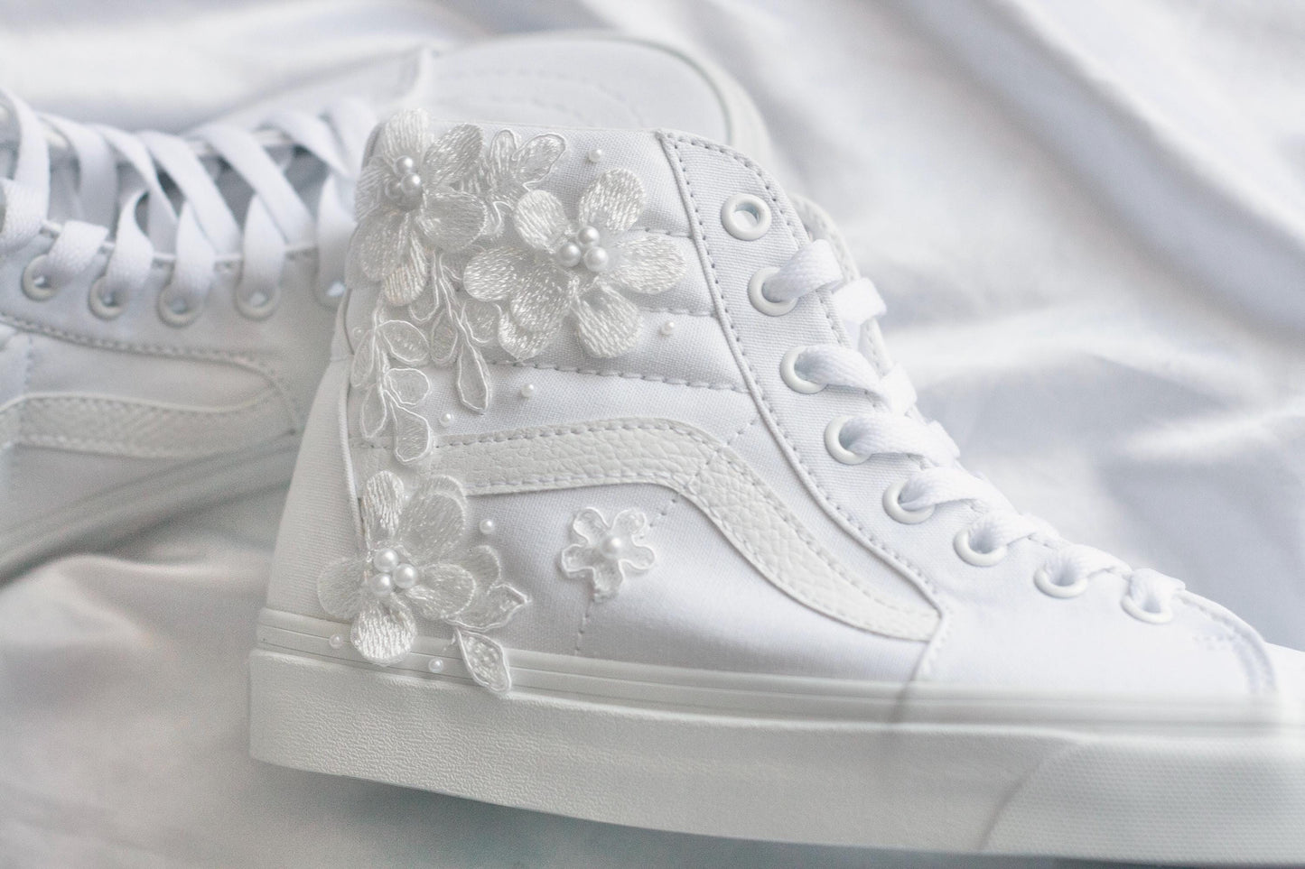 Bespoke Floral Luxury Applique Bridal Vans