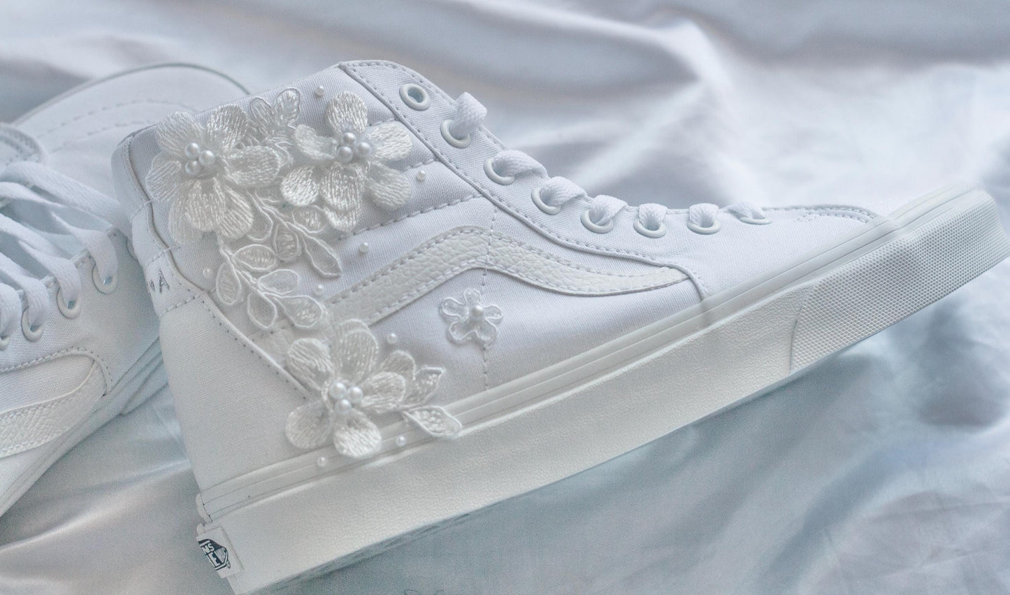 Bespoke Floral Luxury Applique Bridal Vans