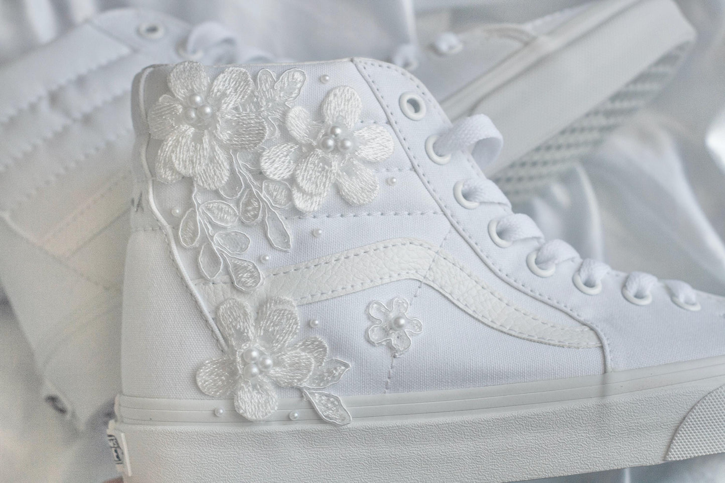 Bespoke Floral Luxury Applique Bridal Vans