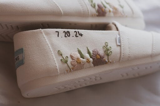 Bespoke Bridal Embroidered Toms