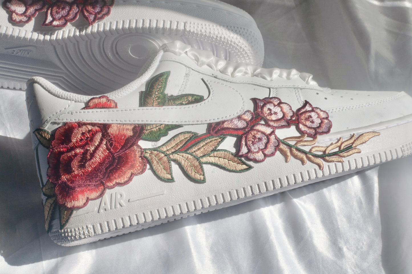 Bespoke Rose Air Force 1 Bridal Sneakers
