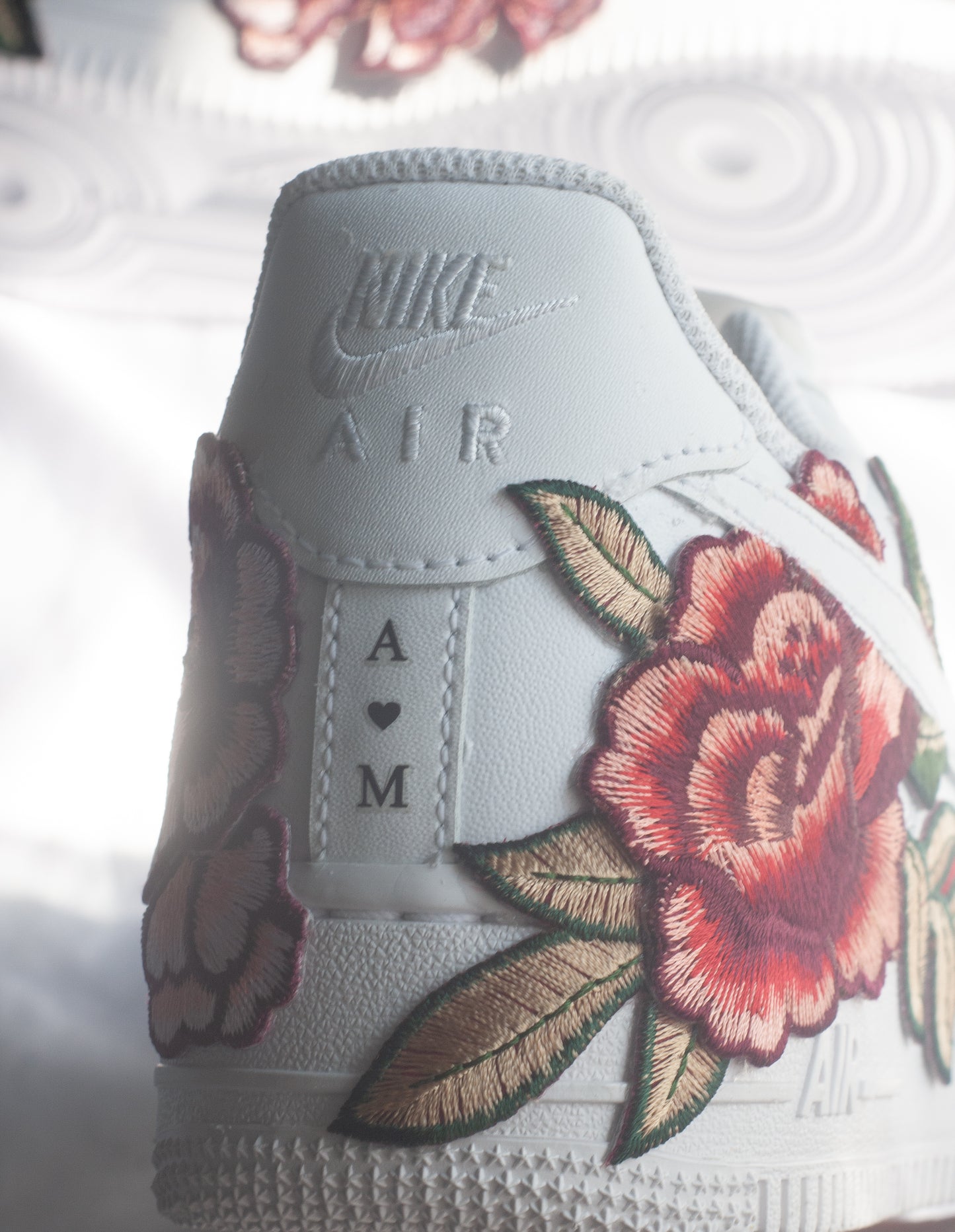 Bespoke Rose Air Force 1 Bridal Sneakers