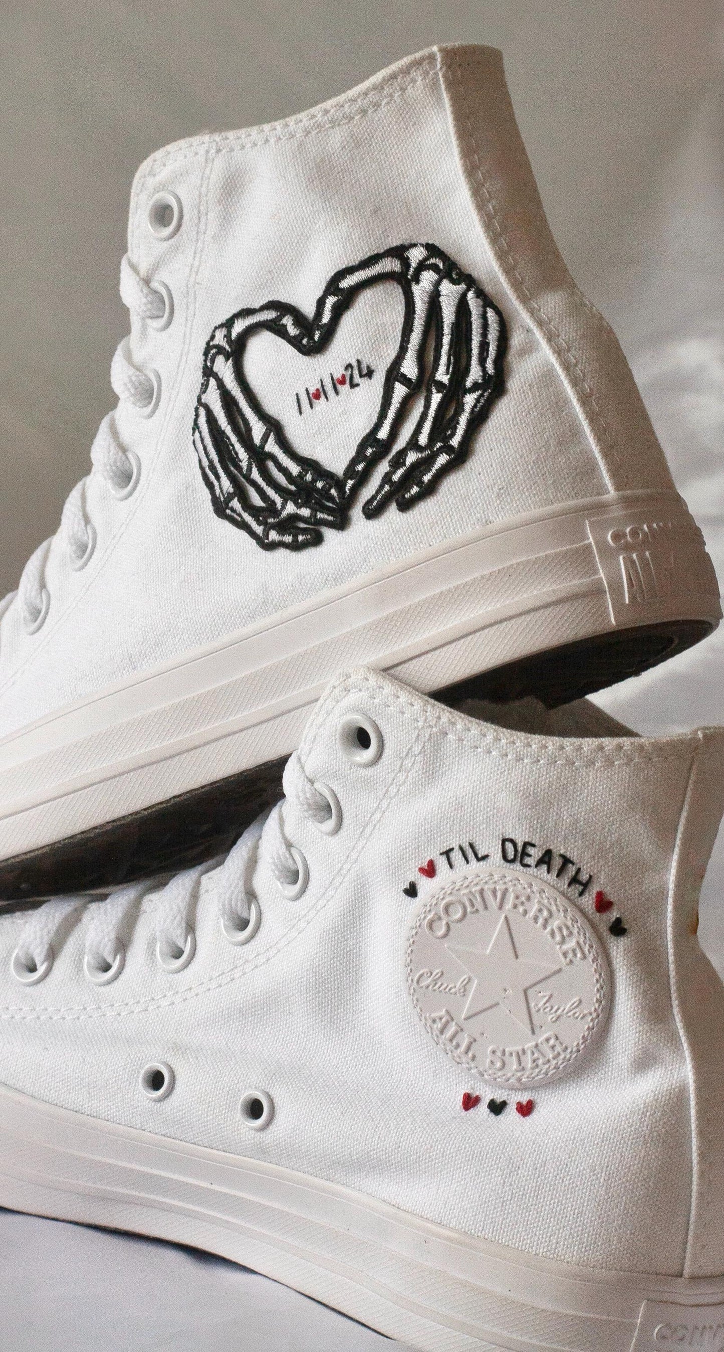 Bespoke Til Death Do Us Part Converse
