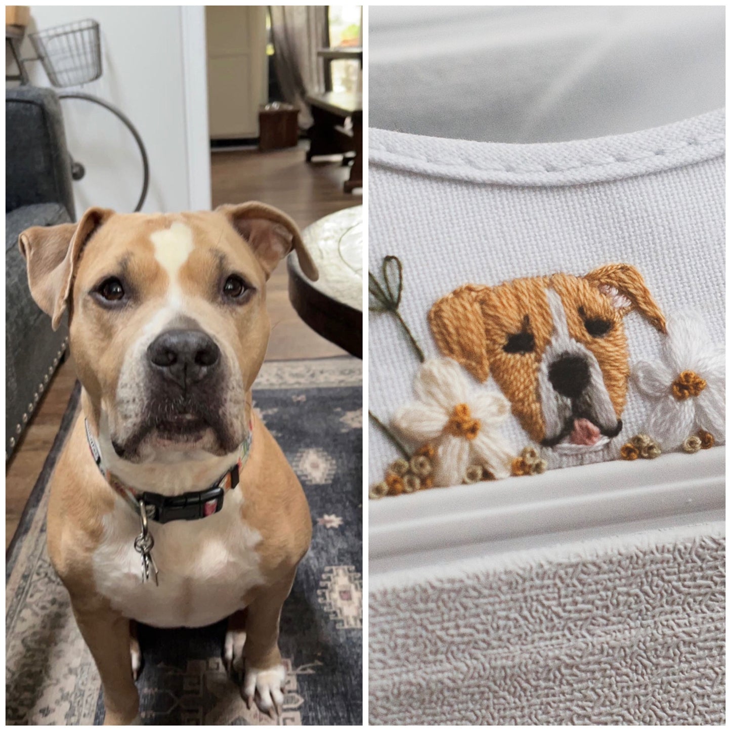 Bespoke Embroidered Pet Bridal Low-top Converse