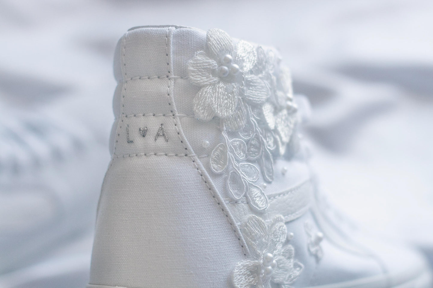 Bespoke Floral Luxury Applique Bridal Vans