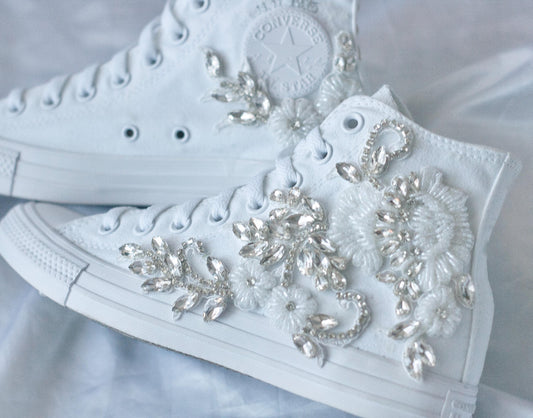 Bespoke Beaded Bridal Converse