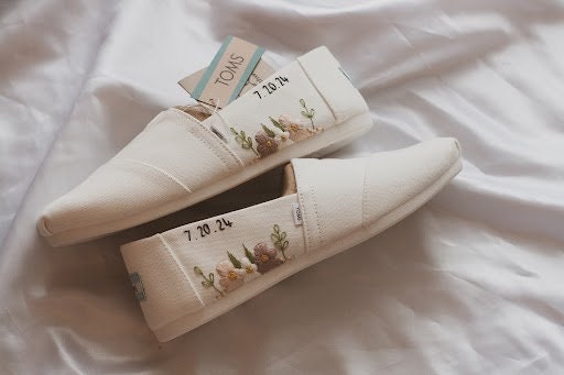 Bespoke Bridal Embroidered Toms