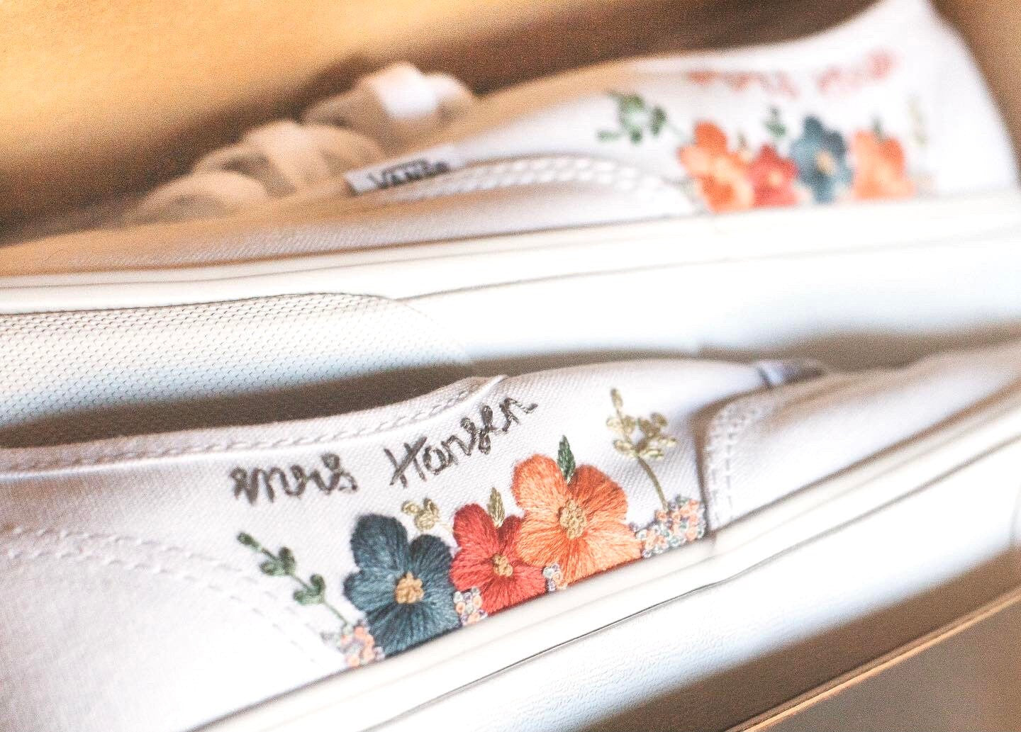 Bespoke Embroidered Bridal Vans