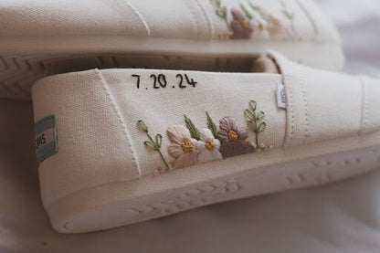 Bespoke Bridal Embroidered Toms