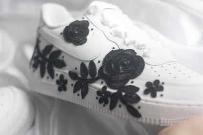 Bespoke Till Death Air Force 1  Bridal Sneakers