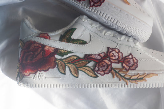 Bespoke Rose Air Force 1  Bridal Sneakers