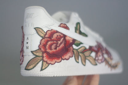 Bespoke Rose Air Force 1  Bridal Sneakers