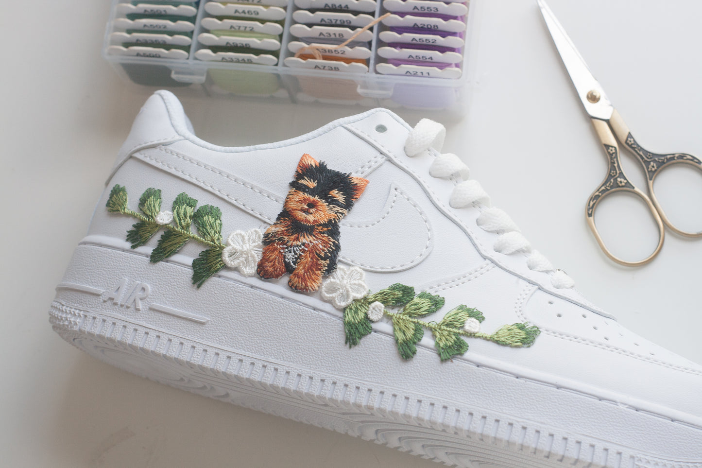 Bespoke Air Force 1 Pet Bridal Sneakers