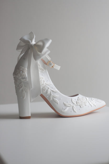 Embroidered Ophelia Heels