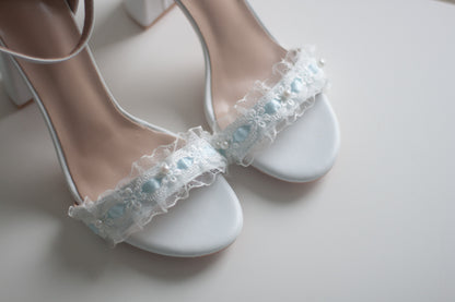 Embroidered Grace Heels