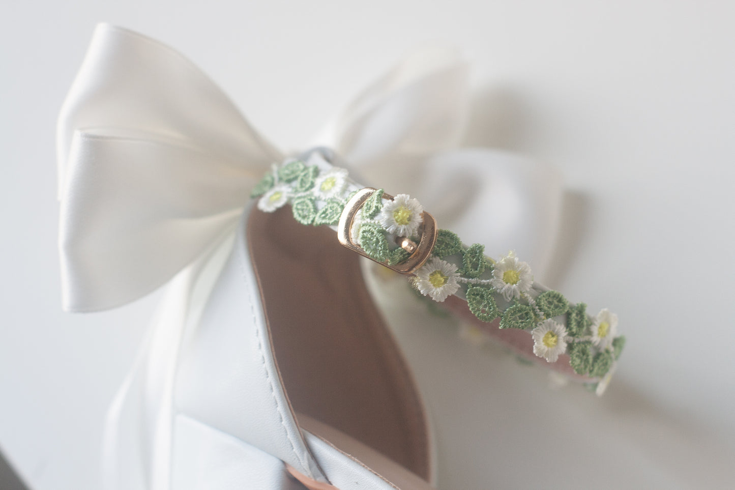 Embroidered Eden Heels