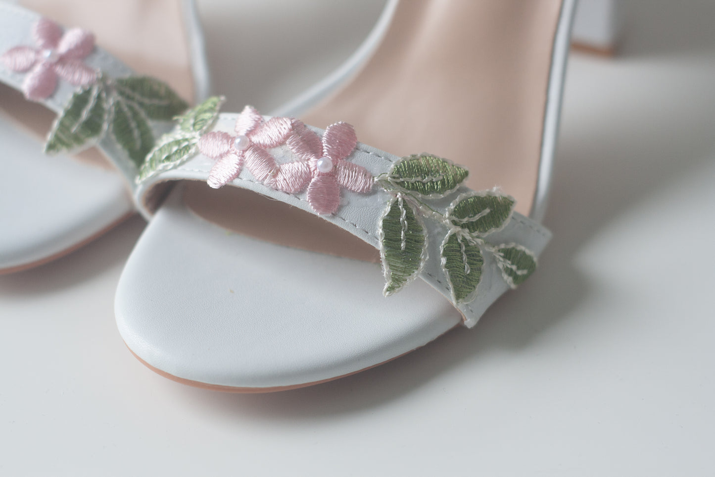Embroidered Rosalie Heels