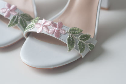 Embroidered Rosalie Heels