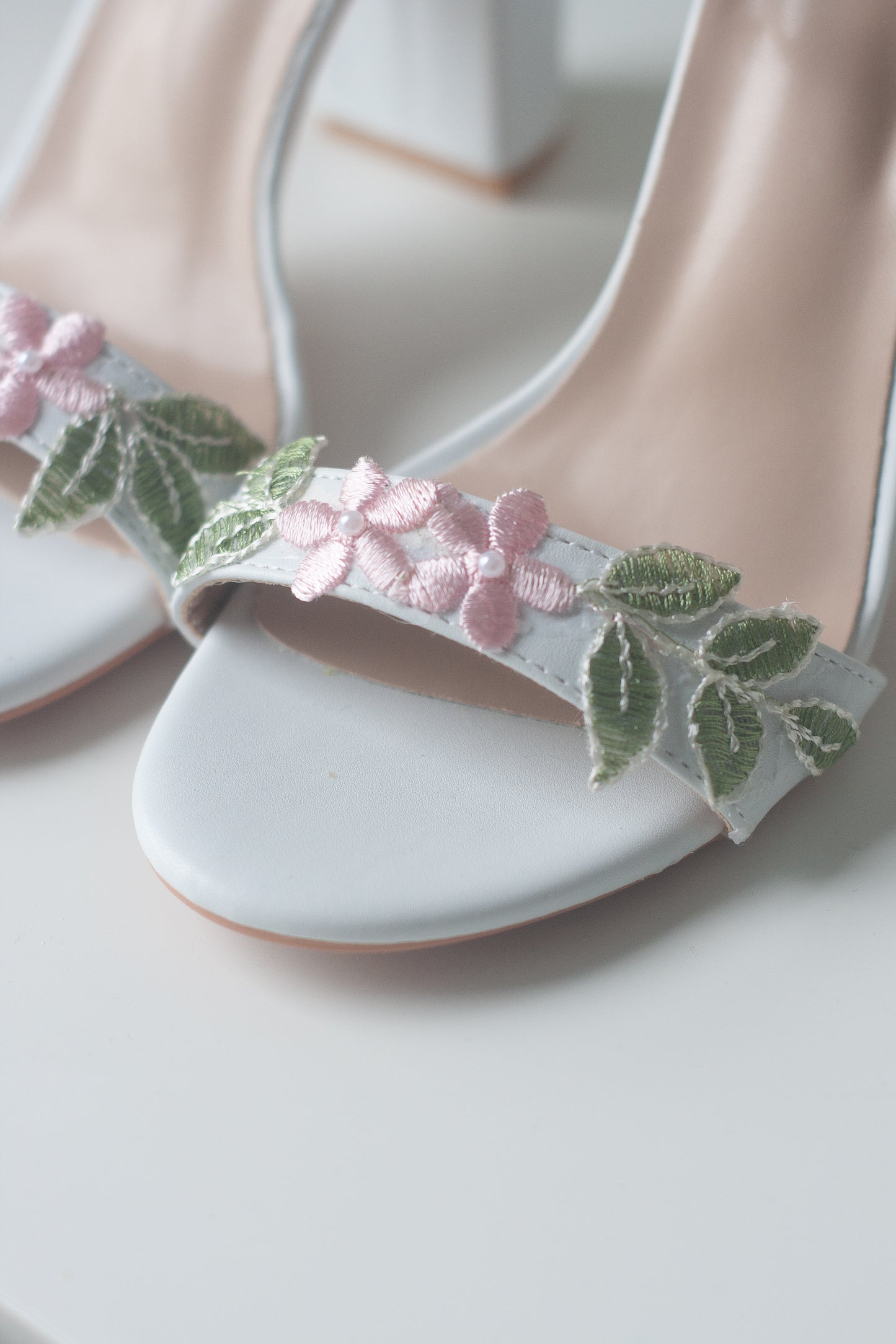 Embroidered Rosalie Heels
