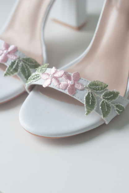 Embroidered Rosalie Heels