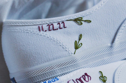 Bespoke Embroidered Bridal Keds