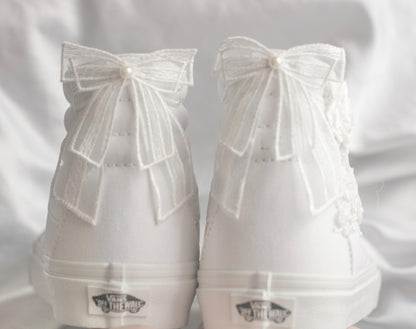 Bespoke High-top Floral Bridal Vans