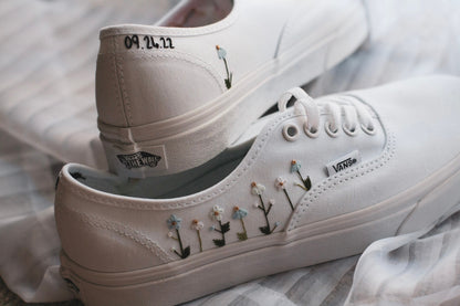 Bespoke Embroidered Wildflower Bridal Vans